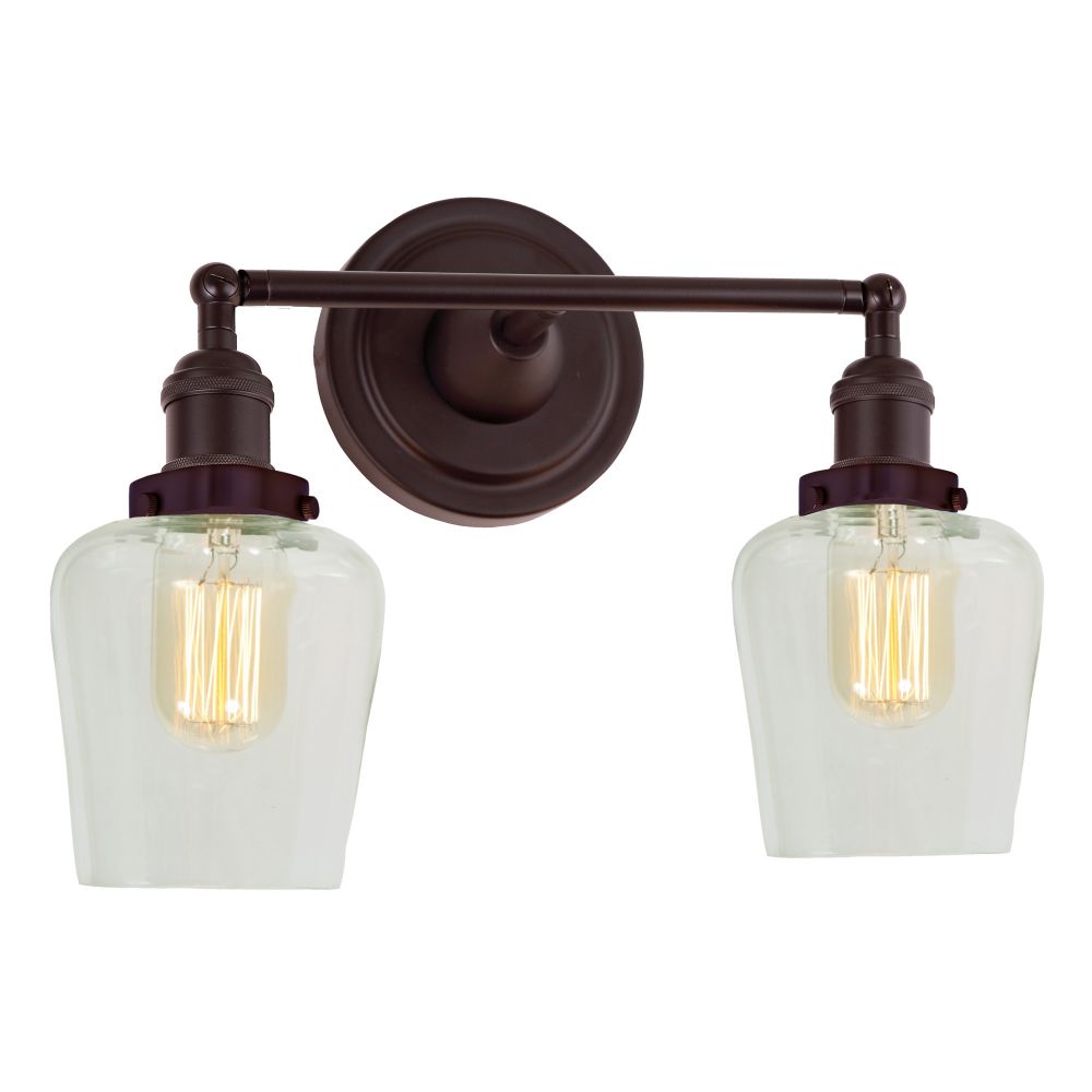 JVI Designs 1252-08 S9 Soho two light swivel Liberty wall sconce in Oil Rubbed Bronze